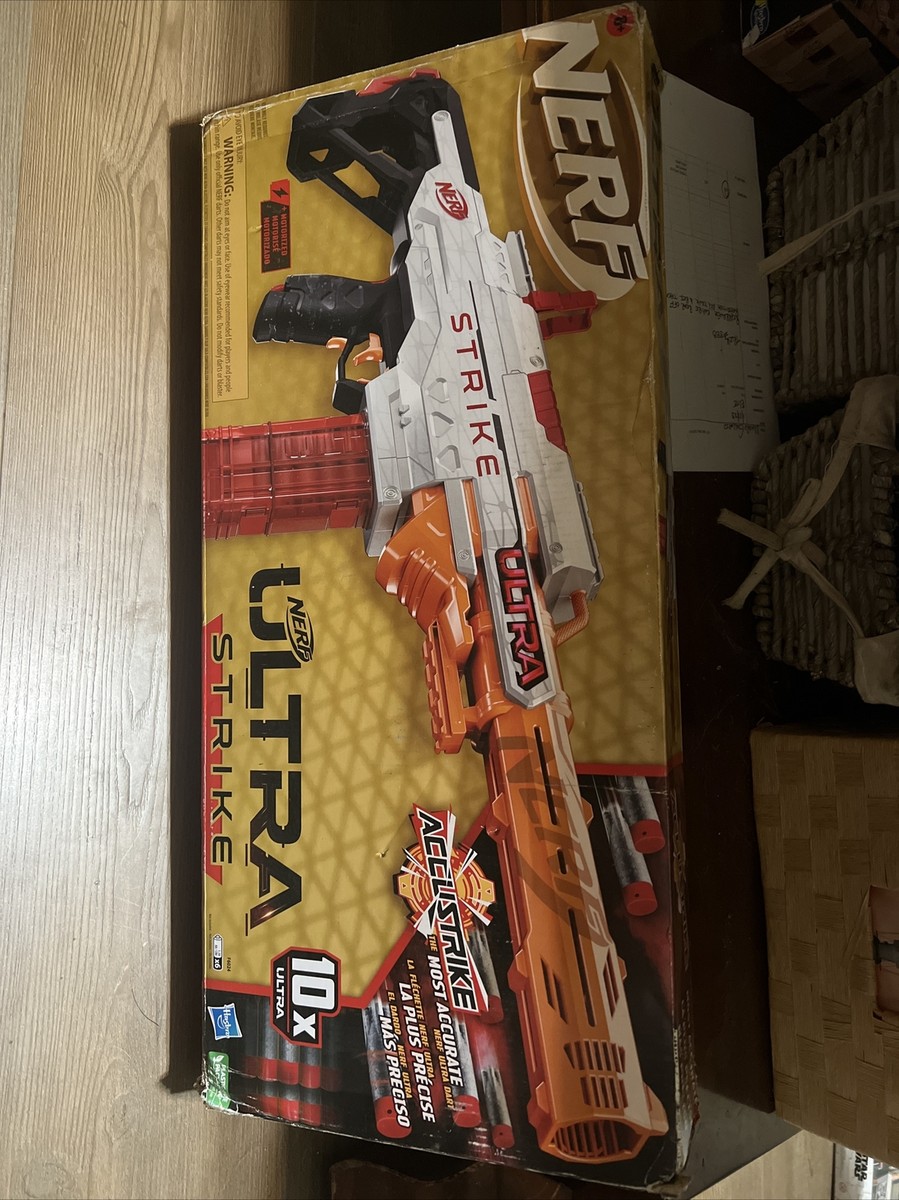 NERF ULTRA トイガン 120フィート Amazon.com: Nerf Ultra Focus Motorized Blaster, 10-Dart Clip