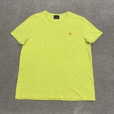 T-shirt uomo Peuterey con logo ricamato taglia XL verde manica corta girocollo