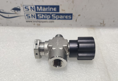 Swagelok SS-16DKM4-F4-1 Integral Bonnet Non-Rotating Needle Stem Valve