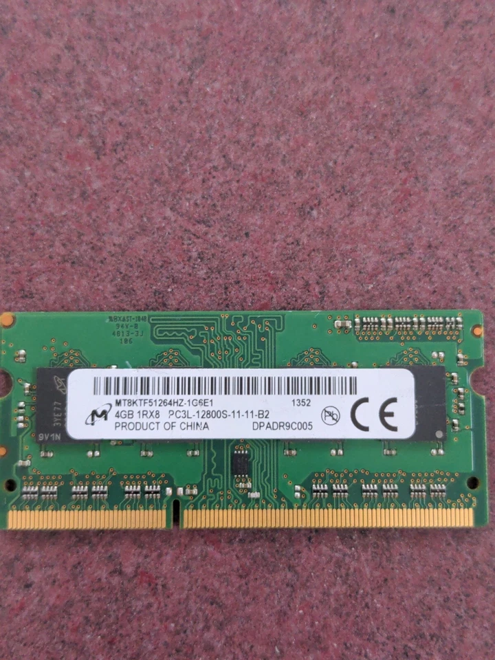 Micron 16GB (4x4GB) PC3L-12800S DDR3 SODIMM Laptop Memory RAM - Image 3 of 4