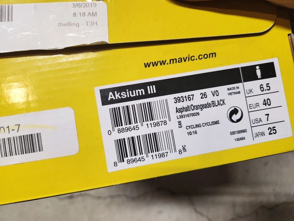 НОВЫЙ! Дорожные велосипедные туфли Mavic Aksium размер 7  - Изображение 3 из 3