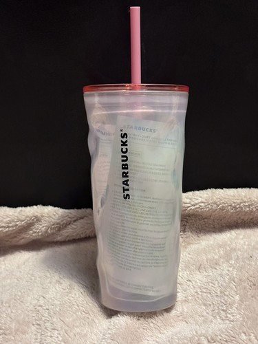 starbucks 2022 holiday mottled milky luster glass cold cup tumbler