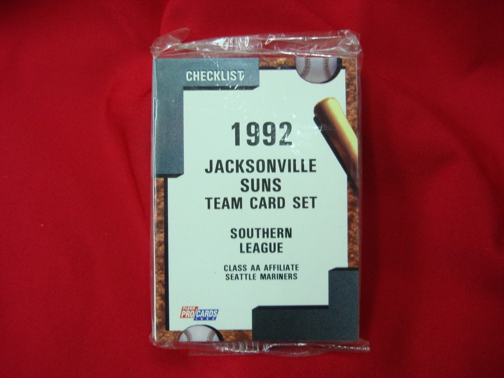 1992 Jacksonville Suns Fleer ProCards Minor League Baseball Team Set Seattle Mariners Affiliate