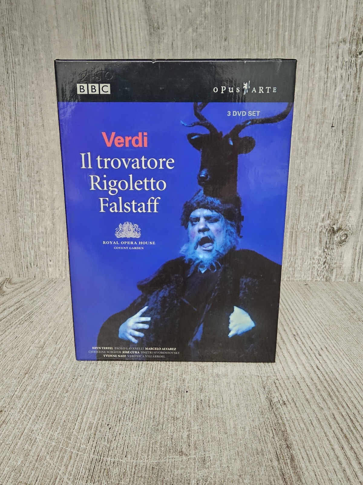 BBC OPUS ARTE GIUSEPPE VERDI IL TROVATORE / RIGOLETTO / FALSTAFF DVD BOXSET 💿