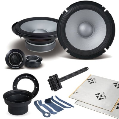 Alpine S2-S65C 160W 6.5'' Component Speaker System with Accessories