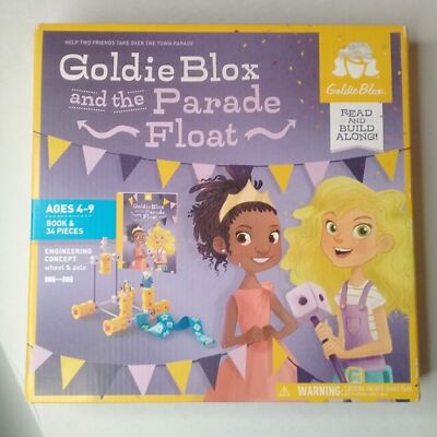 Goldie Blox & The Parade Float Book and Engineering STEM Toy Sealed New Ages 4-9