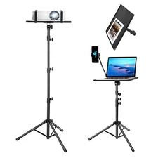 Laptop Projector Tripod Stand Universal Portable 25-48 Inch Tray Phone Holder