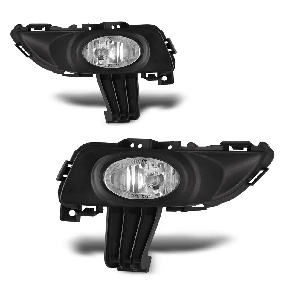 Luces antiniebla cromadas lentes transparentes sedán 3 puertas para Mazda 2003-2006 Foto 3 de 4