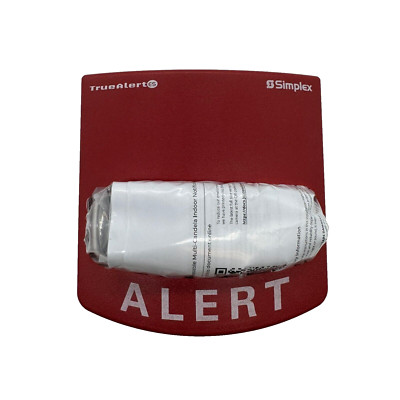 Simplex 49VO-WRA Cover Red Wording Alert Lens  - Same Day Shipping (SEALED)