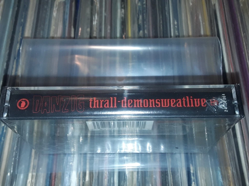 DANZIG THRALL DEMONSWEATLIVE CASSETTE PROMO ONLY HYPE STICKER USA SEALED MISFITS - Image 3 of 4
