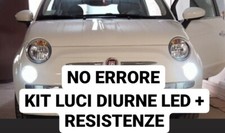 Complete Led Daytime Running Light Kit For Fiat 500 Position No Error Canbus