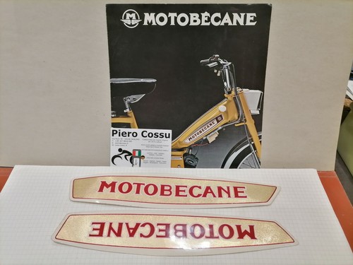 MOTOBECANE 40T 40VL 50L 50VL PRTM3 50VLC ADESIVI 2 PEZZI SERBATOIO + VOLANTINO - Foto 2 di 4