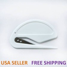Office Equipment Safety Paper Sharp Mail Envelope Letter Opener Guarded Plastic