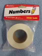 NEW LEARNING RESOURCES NUMBERS DESK TAPE 36 - 20" x 1" DESK TAPES LER 8233