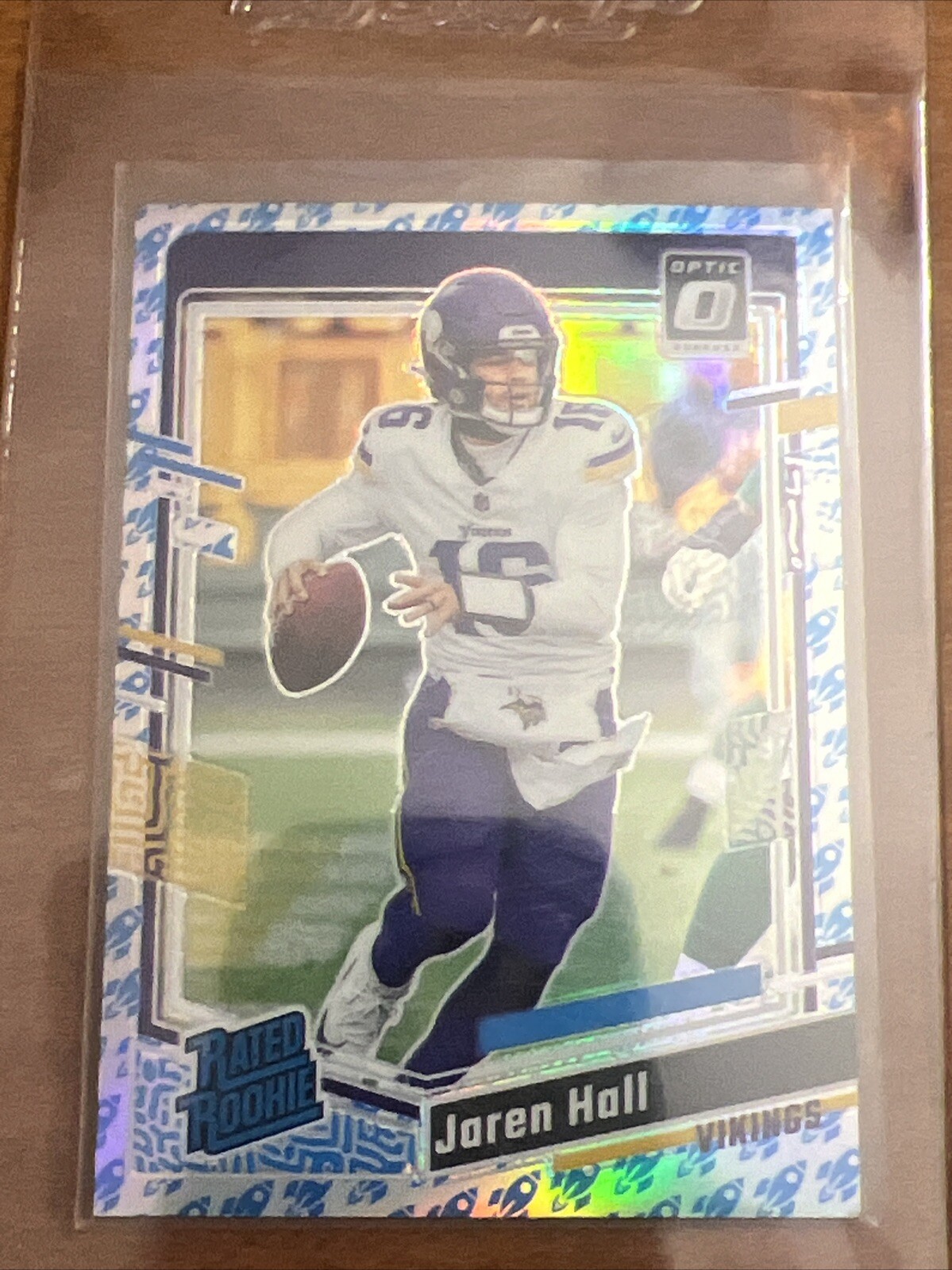 Jaren Hall Rated Rookie Rocket Emoji 2023 Donruss Optic #270 Vikings RC SP