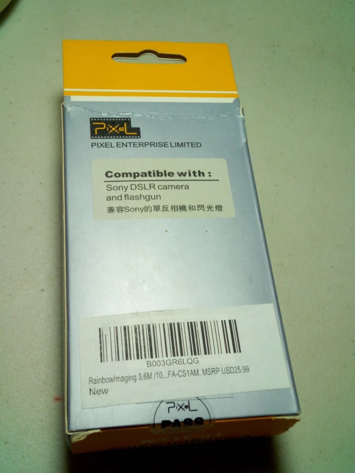 Flashgun Cable Fc-313/M 3.6m Pixel Sony DSLR Camera  Nib - Image 3 of 4