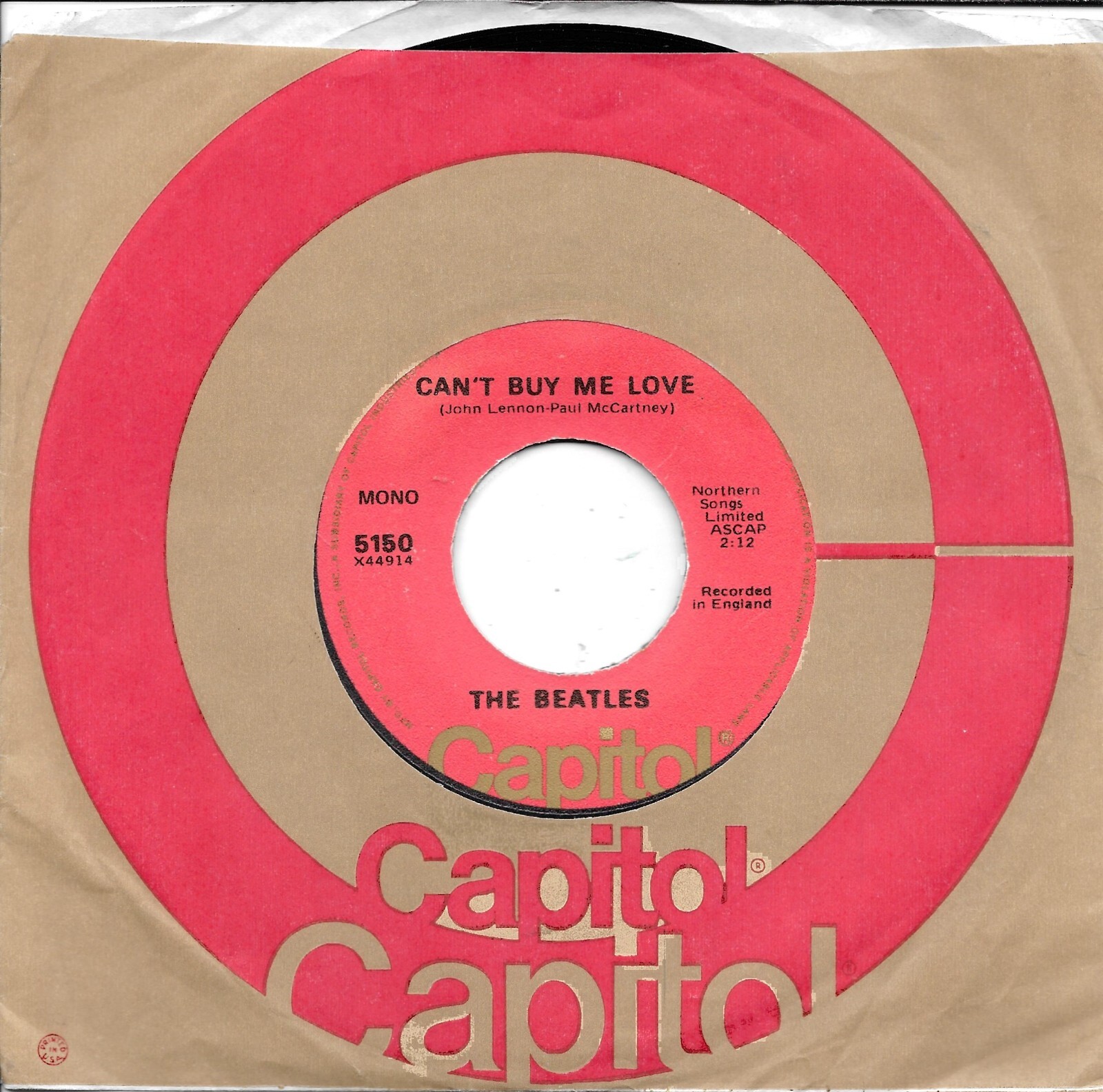 THE BEATLES Can't Buy Me Love rare 45 on the ORANGE Capitol label | eBay