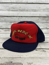 Vintage Animal Medic Inc. Safe-Guard Mesh Snapback Trucker Hat Cap Made In USA