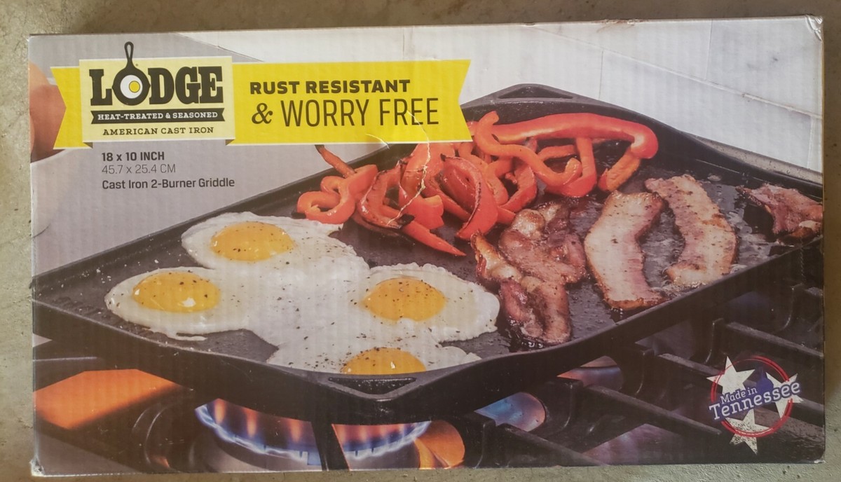 The Rock Reversible Grill Pan Costco Lodge Cast Iron Burner