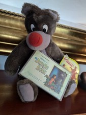 Disney Jungle Book Baloo Plush - Mint - Vintage PLUS Bonus Audio Cassette
