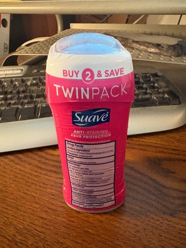 Suave Antiperspirant Deodorant Stick Powder 2.6 oz 2-Pack - Picture 2 of 4