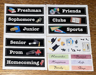 Rare Lot Of 5 Creative Memories School Freshman Sophomore Junior Senior Graduate