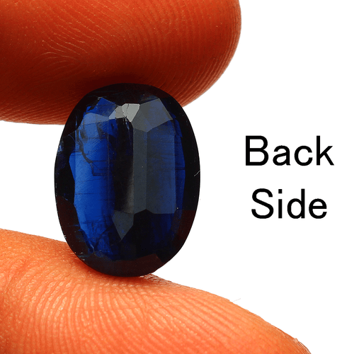9.16 CT Natural Blue Kyanite Untreated 15mmx11mm Oval Faceted Cut Loose Gemstone - Picture 7 of 13
