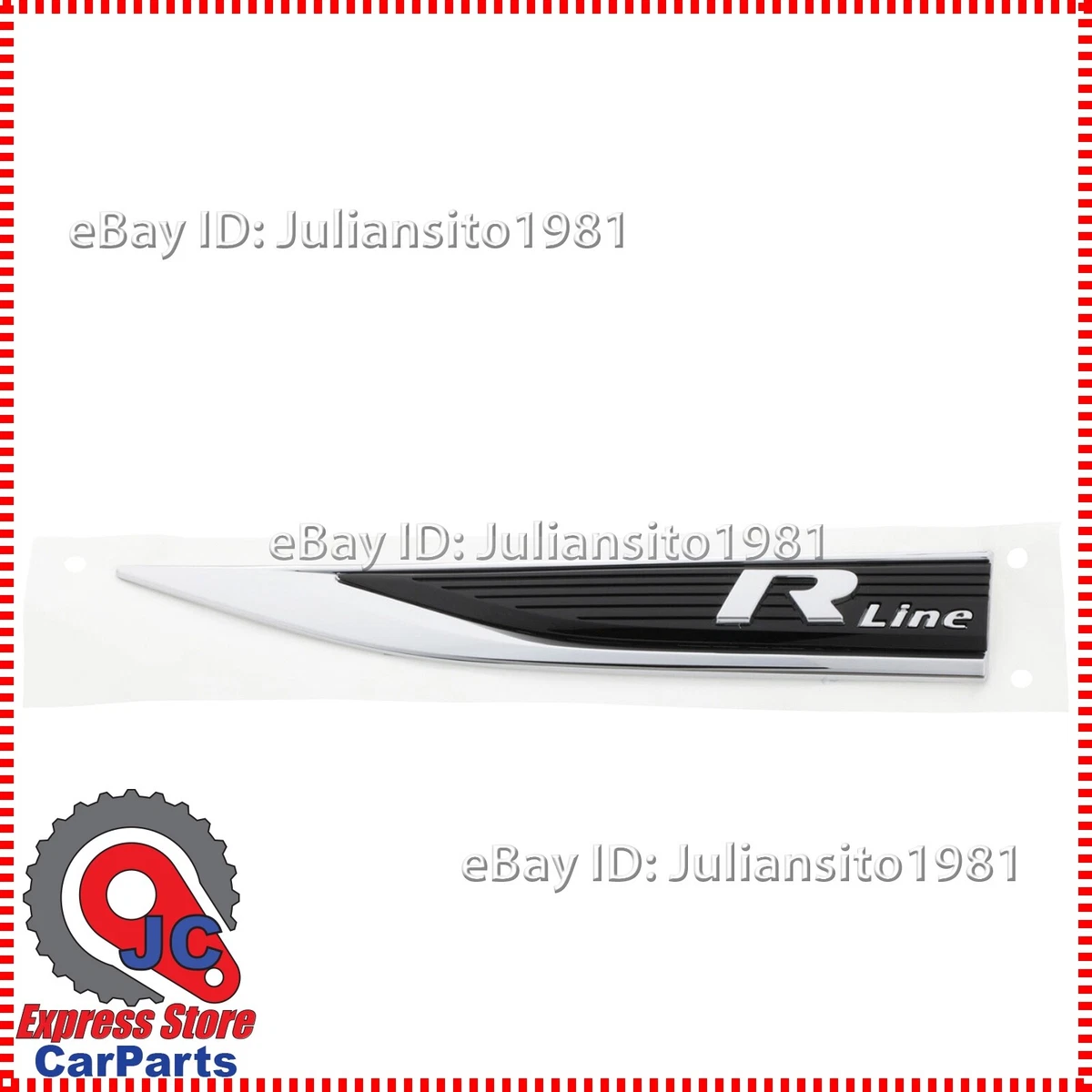 17A853688F DPJ VOLKSWAGEN GENUINE OEM JETTA LEFT BADGE EMBLEM R  