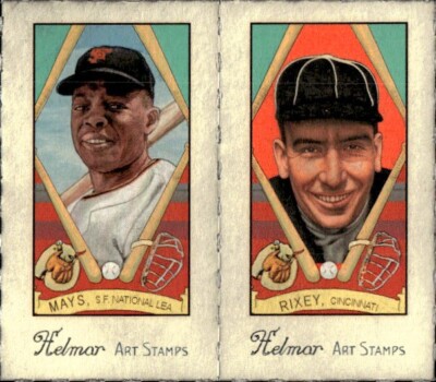 #B1R1C183 MAYS, RIXEY Helmar Baseball Panel Cards