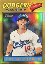 2026 Topps Heritage Chrome Will Smith Gold Refractor /50  #282 Dodgers