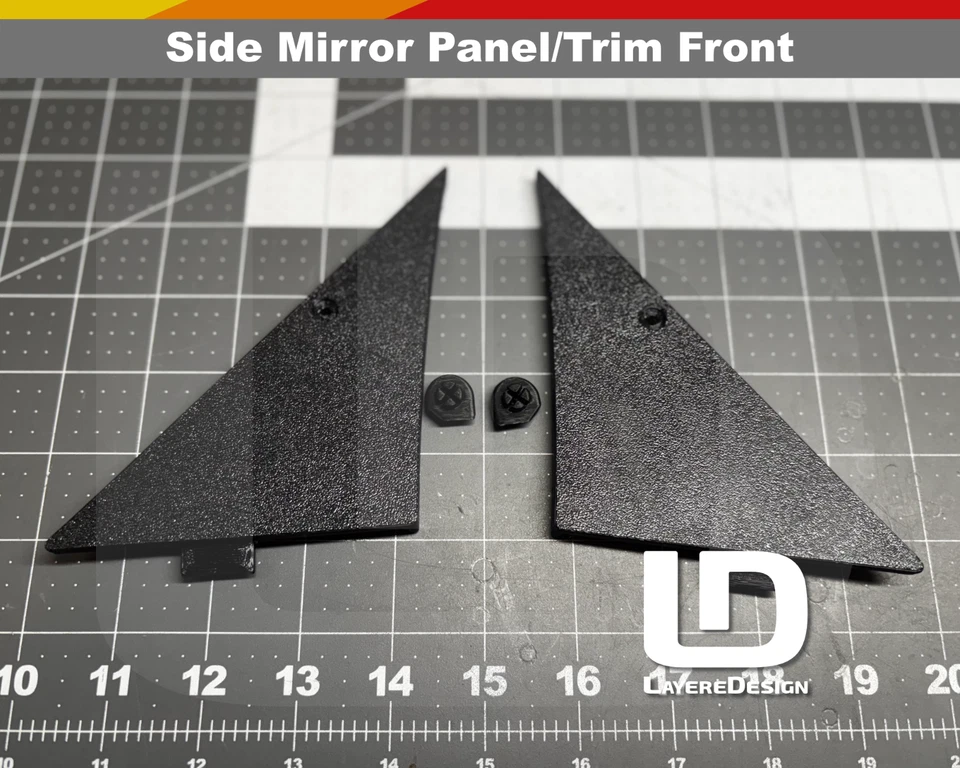 Interior Door Mirror Trim Covers |  1990–1995 Toyota 4Runner | Set of Two - Изображение 2 из 4