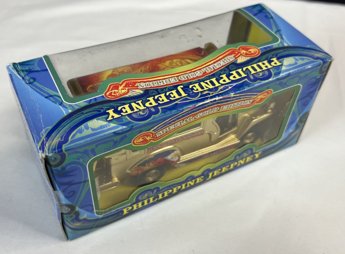 NEW Philippine Jeepney Metal Die Cast Special Gold Edition NEW 2.8