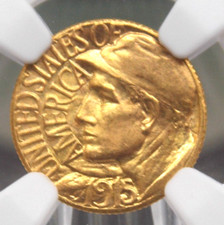 1915 "S" Commemorative *PANAMA PACIFIC* Gold $1 NGC MS67 #009 Gem BU ECC&C, Inc.