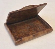 Burr Walnut Early 20th Century Antique Cigarette Case Snuff Box Dated 16/7/34 G