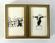 Vintage Double Deck Of Playing Cards Orchestra & Conductor Illustration Gemaco