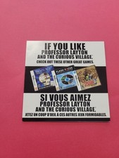 If You Like Professor Layton and the Curious Village Nintendo DS Insert Only