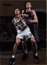 P.J. Brown Miami Heat 1998-99 Bowman's Best Topps Basketball Card #14