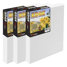Edge All Media Cotton Deluxe Stretched Canvas - Gallery Ready 1-1/2 Deep,