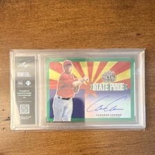 Leaf Metal Draft State Pride Green Cameron Cannon Autograph /10 SP-CC2 2019 