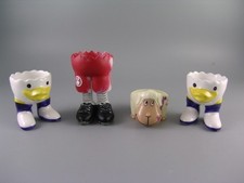 Eierbecher Set Ferrero Fußballer Ente Schaf ...