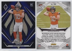 2024 Panini Phoenix Rookies Blue Fade /249 Bo Nix #159 Rookie RC