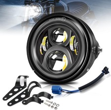 7" inch LED Motorcycle Headlight Round With Housing Bucket Hi/Low Beam LED He...