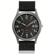Military Watch Army Durable Water Proof Luminous 24Hours Dial Nylon Strap USA