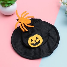 Halloween Pumpkin Pet Hat Costume Cap Dog Hat Cat Cap Black Cloth