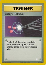 Energy Retrieval 107/110 Uncommon Legendary Collection Pokemon Moderately Played
