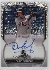2023 Bowman Chrome Prospect Speckle Refractor /299 Dario Borrero Darío Auto 19n6