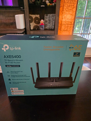 TP-LINK Archer AXE5400 Tri-Band Wi-Fi 6E Router 5.4Gbps 4 LAN USB 3.0