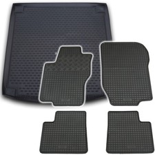 Gummi Kofferraumwanne Fußmatten für Mercedes M-Klasse W164 2005-2011 Set Passfor