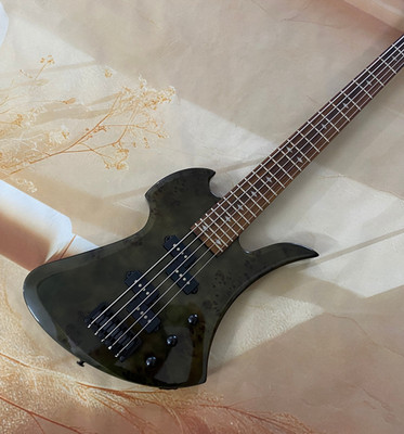 Dark Finish 5 String Electric Bass Guitar- Rare Style Free Shipping