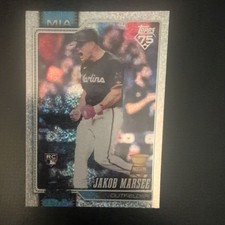 2026 Topps Celebration Jakob Marsee Confetti Parallel Rookie Card #37